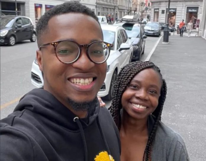 Rapper Kojo Cue and wife