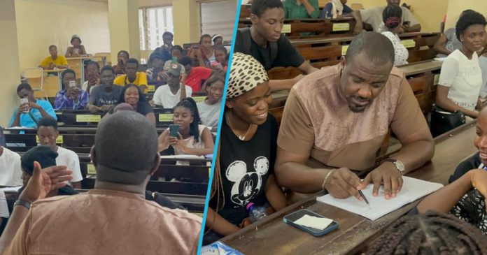 John Dumelo and tutoring UG students. Image Credit: @johndumelo1 John Dumelo and tutoring UG students. Image Credit: @johndumelo1