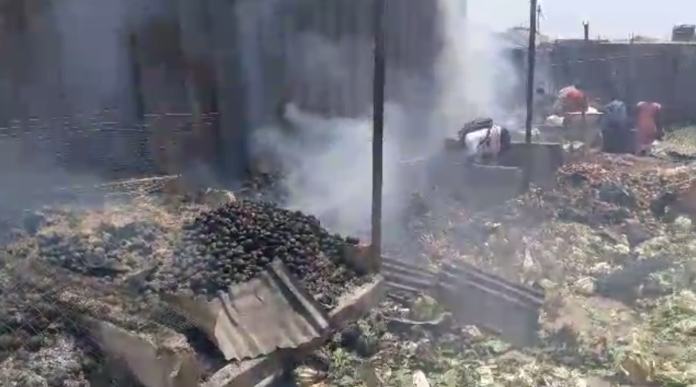 Market fire