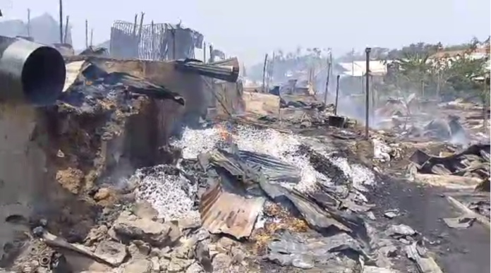 Fire destroys over 400 stalls at Race Course market