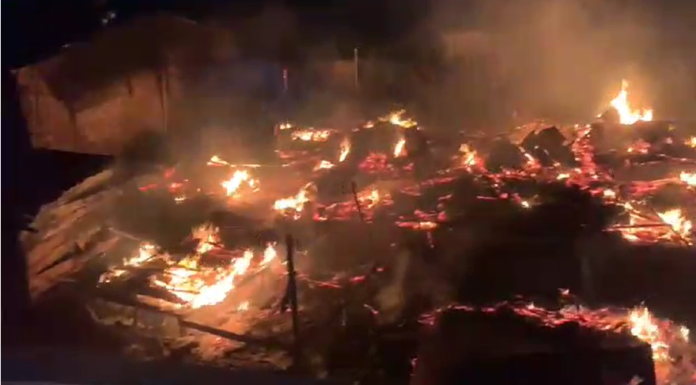 Kasoa squatters kiosk fire