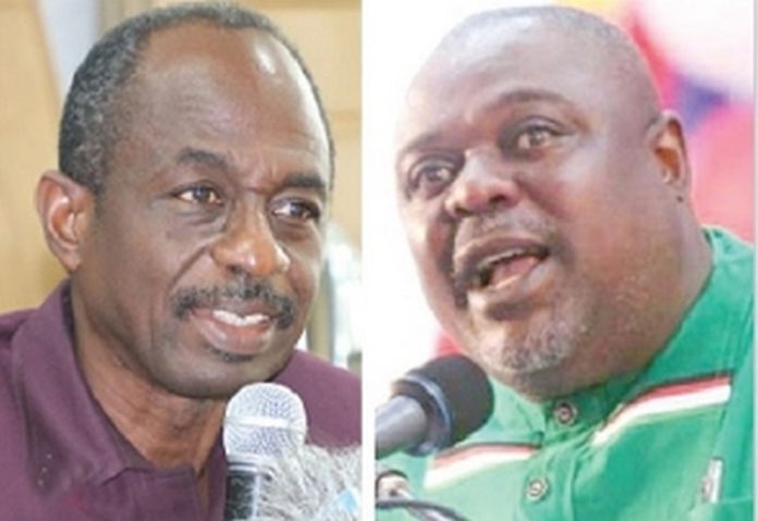 Johnson Asiedu Nketiah, NDC National Chairman and Samuel Koku Anyidoho Johnson Asiedu Nketiah, NDC National Chairman and Samuel Koku Anyidoho