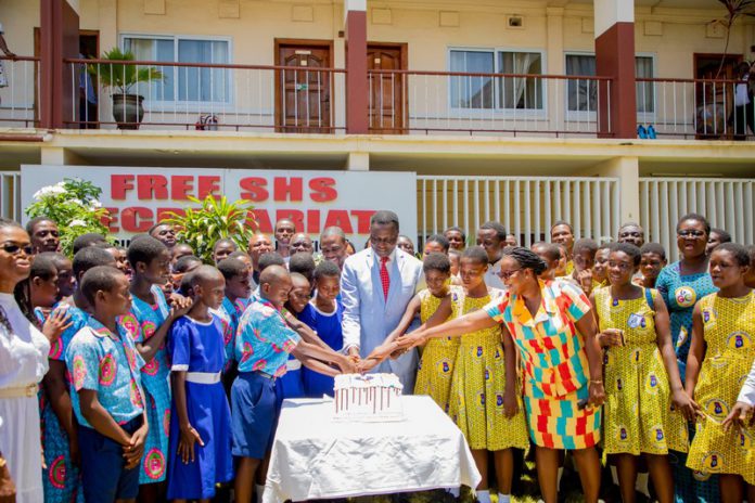 Dr Adutwum marks 60th birthday with schoolchildren Dr Adutwum marks 60th birthday with schoolchildren