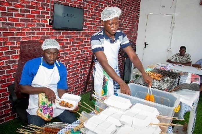 Joel would be grilling 10,000 sticks of khebab for 4 days Joel would be grilling 10,000 sticks of khebab for 4 days