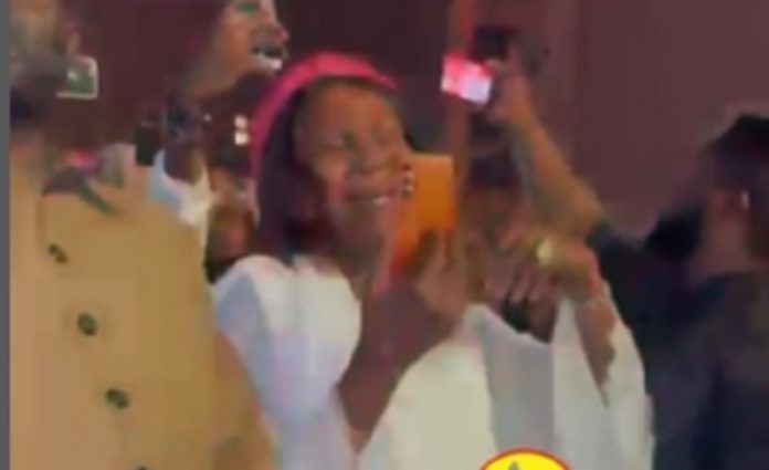 Empress Gifty's mum in tears while she watched her daughter's performance Empress Gifty's mum in tears while she watched her daughter's performance