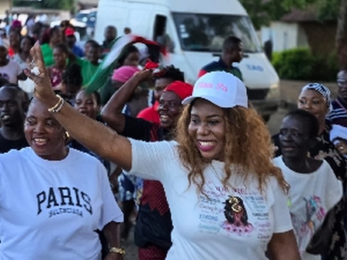 Rachel Appoh received a rousing welcome to the Gomoa Central Constituency Rachel Appoh received a rousing welcome to the Gomoa Central Constituency