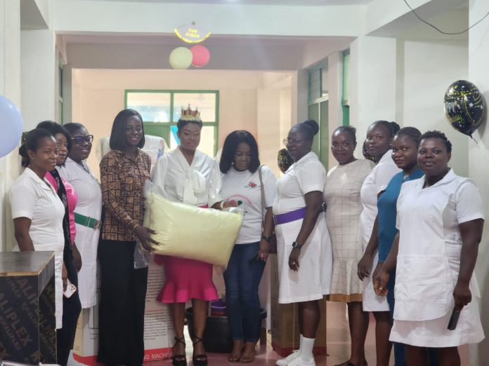 Adom TV's Afia Amankwaah Tamakloe donates to Amamoley Health Centre to mark birthday