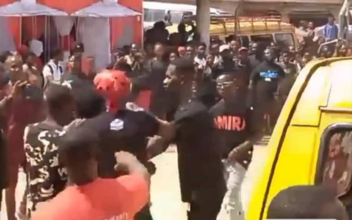 Multiple injured as car runs into mourners after failed stunt