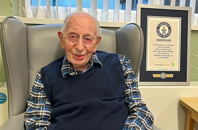 John Tinniswood , oldest man in the world