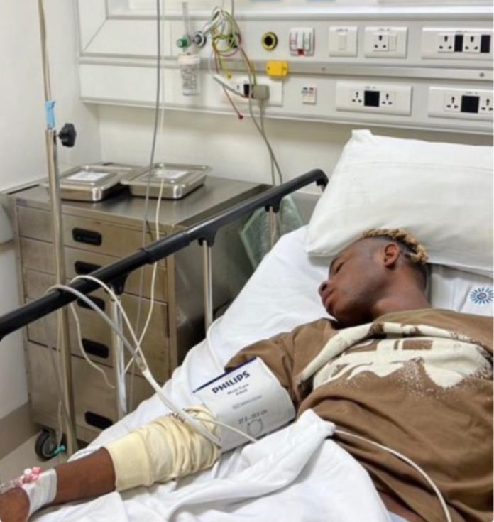 Khaid hospitalized