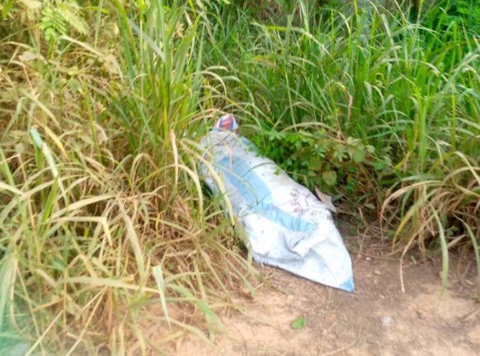 Dead body in a sack discovered in front of church at Afrangua