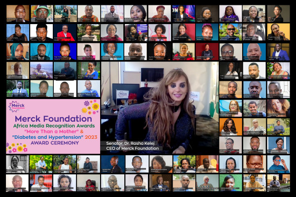 Merck Foundation Chief Executive Officer (CEO) meets the 83 Winners of “More Than a Mother” and “Diabetes and Hypertension” Media Awards 2023, in partnership with the First Ladies of Africa