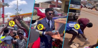 Lil Win gifts fans money. Image Credit: @ghkwaku