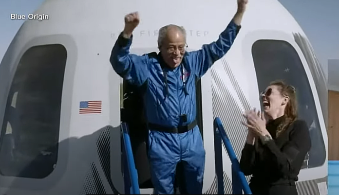 Ed Dwight had to wait more than 60 years to fulfil his ambition to go to space credit Blue Origin