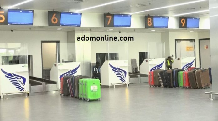 Kumasi International Airport departure hall Kumasi International Airport www.adomonline.com