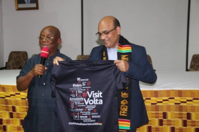 The India High Commissioner to Ghana, Mr. Manish Gupta Volta Regional Minister, Dr. Archibald Yao Letsa, t