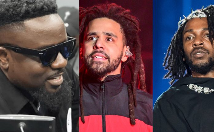Sarkodie, J Cole and Kendrick | Getty Images Sarkodie, J Cole and Kendrick | Getty Images