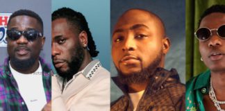 Sarkodie, Burna Boy, Davido and Wizkid