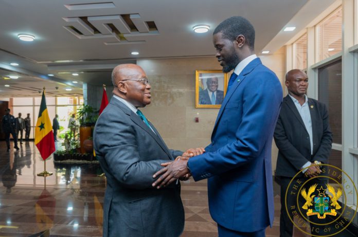 Akufo-Addo welcomes new Senegal president to Jubilee House