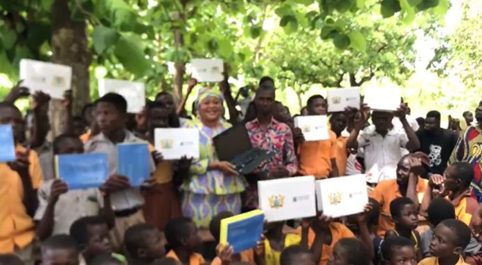 Two basic schools in South Nkwanta receive govt's free laptops