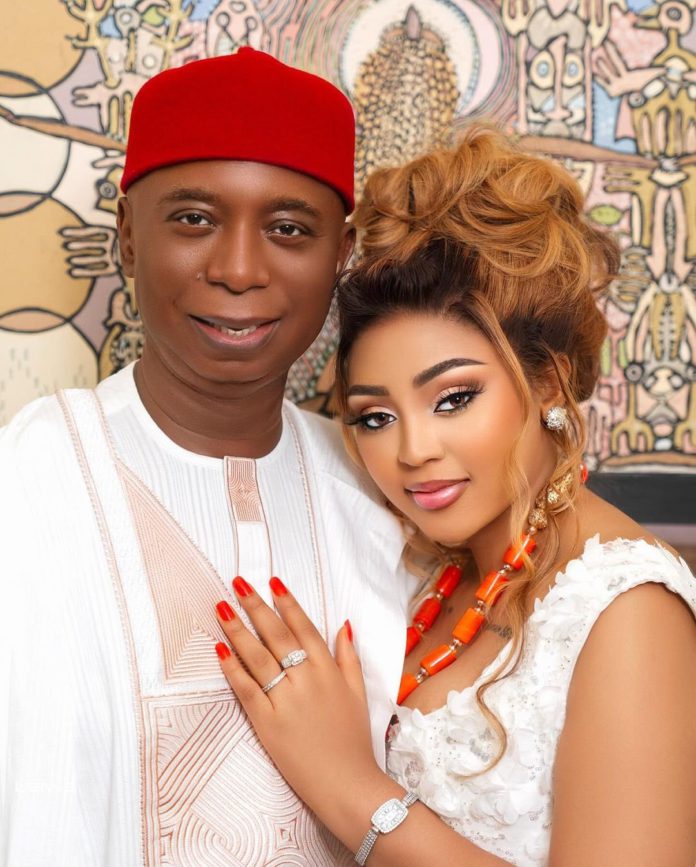 Regina Daniels and husband
