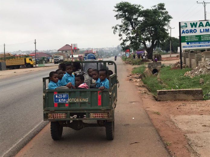 "NADMO warns of disaster as Techiman North private schools use tricycles for student transport" "NADMO warns of disaster as Techiman North private schools use tricycles for student transport"
