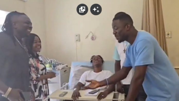 Kwaku Manu visits KK Fosu after ghastly accident
