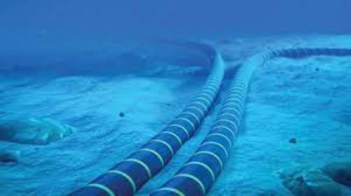 Internet fibre undersea cable