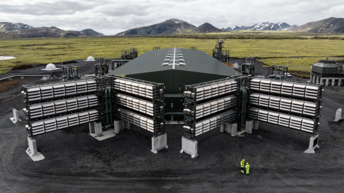 Climeworks' Mammoth plant in Hellisheiði, Iceland, started operating on May 8. Oli Haukur Myrdal/Climeworks Climeworks' Mammoth plant in Hellisheiði, Iceland, started operating on May 8. Oli Haukur Myrdal/Climeworks