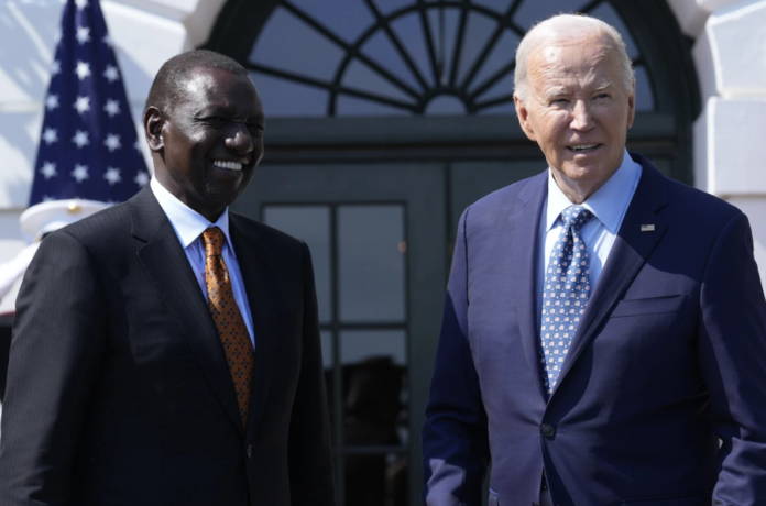 President Joe Biden welcomes Kenya's President William Ruto to the White House in Washington, Wednesday, May 22, 2024. (AP Photo/Susan Walsh) President Joe Biden welcomes Kenya's President William Ruto to the White House in Washington, Wednesday, May 22, 2024. (AP Photo/Susan Walsh)