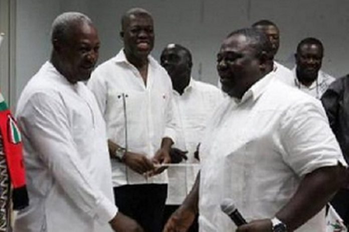 John Mahama greets Koku Anyidoho with late VP Amissah Arthur looking on - File photo John Mahama greets Koku Anyidoho with late VP Amissah Arthur looking on - File photo