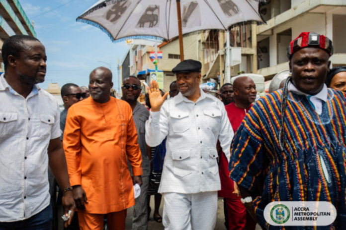 Ga Mantse visits Makola Market Ga Mantse visits Makola Market; leads campaign to make Accra cleanest city in Africa