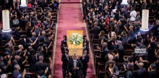 Photos from burial service of Mawuena Trebarh