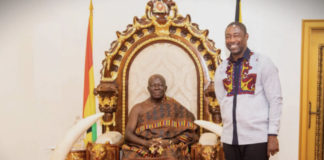 Otumfuo Asantehene and Health Minister Okoe Boye