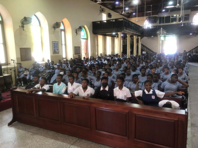Osu Presby students receive free sanitary pads to promote menstrual hygiene