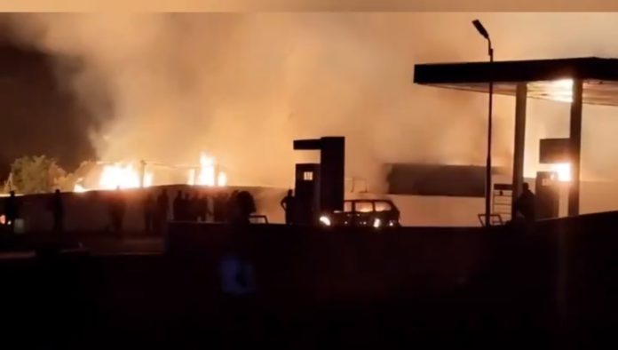 Sunyani gas station fire