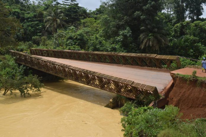 Residents stranded as Enchi-Elubo bridge collapses