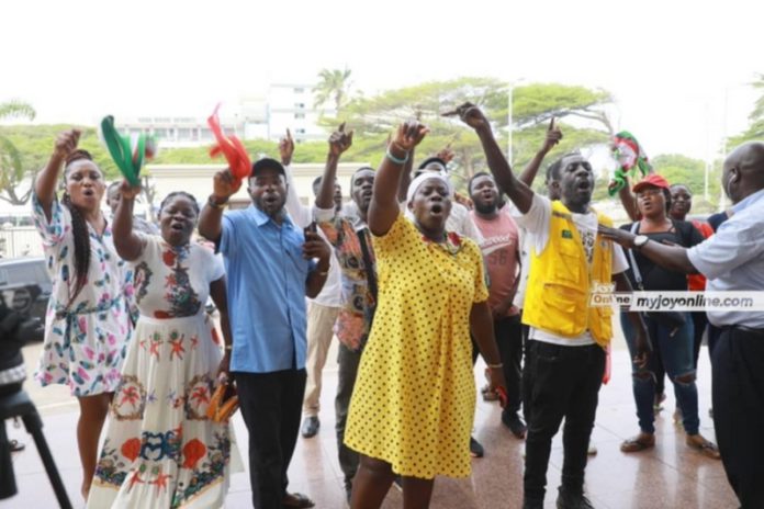 NDC protestors