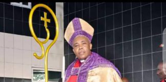 The founder and leader of Bazooka Fire Ministry in Aflao in the Ketu South Municipality of the volta Region, Bishop Prophet Bazooka