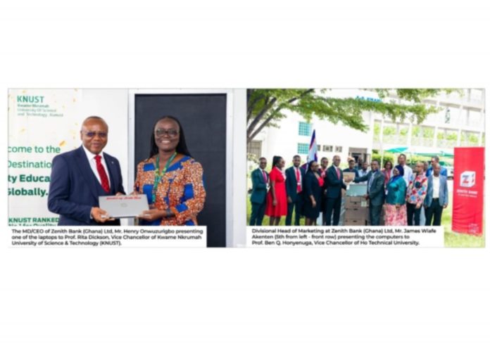 Zenith Bank donates laptops, computers to KNUST, Ho Technical University Zenith Bank donates laptops, computers to KNUST, Ho Technical University