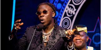 Stonebwoy grabbed the coveted Artiste of the Year prize