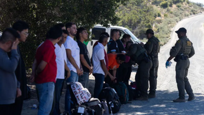 The number of migrant arrivals at the US-Mexico border has been steadily falling in 2024. The number of migrant arrivals at the US-Mexico border has been steadily falling in 2024.