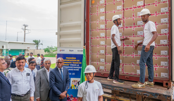 Glo-Djigbé Industrial Zone (GDIZ) is exporting the first batch of 80,000 ready-to-wear garments “Made in Benin” for the french brand KIABI