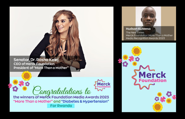 Merck Foundation CEO announce Rwandan winner of their Media Awards to break Infertility Stigma, Support Girl Education and Diabetes- Hypertension awareness