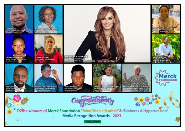 Merck Foundation Chief Executive Officer (CEO) announce Tanzanian winners of their Media Awards to break Infertility Stigma, Support Girl Education and Diabetes- Hypertension awareness
