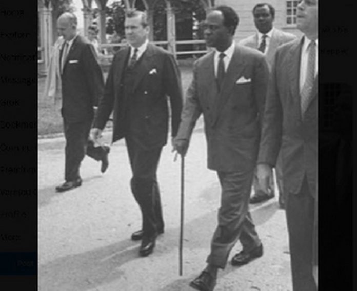Kwane Nkrumah was known for using cane walking sticks as can be seen here Kwane Nkrumah was known for using cane walking sticks as can be seen here