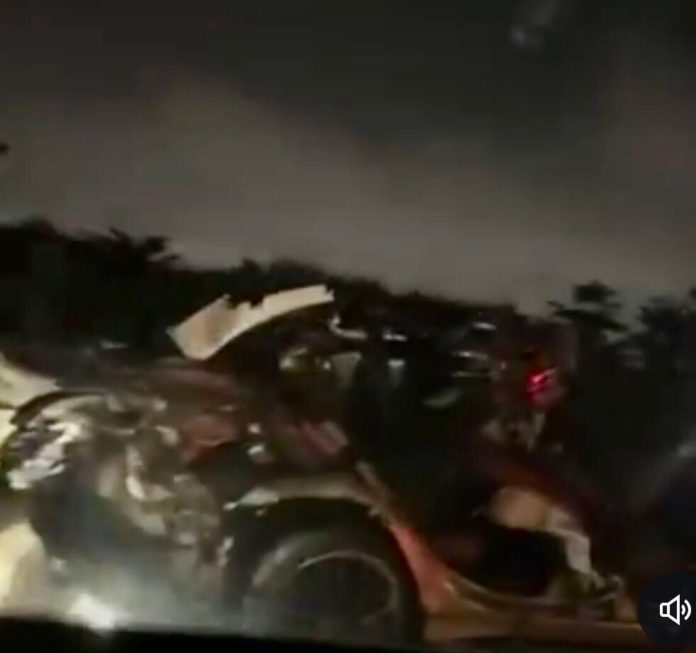 Benz accident at Okponglo