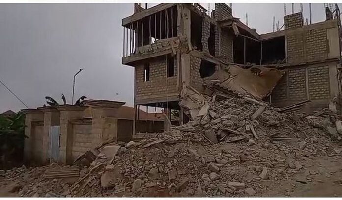 Mason killed as building collapses in Sewua Mason killed as building collapses in Sewua