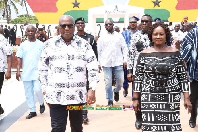 John Mahama and Prof . Naana Opoku Agyeman