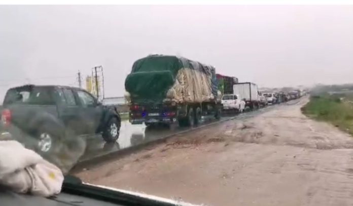 Motorway gridlock